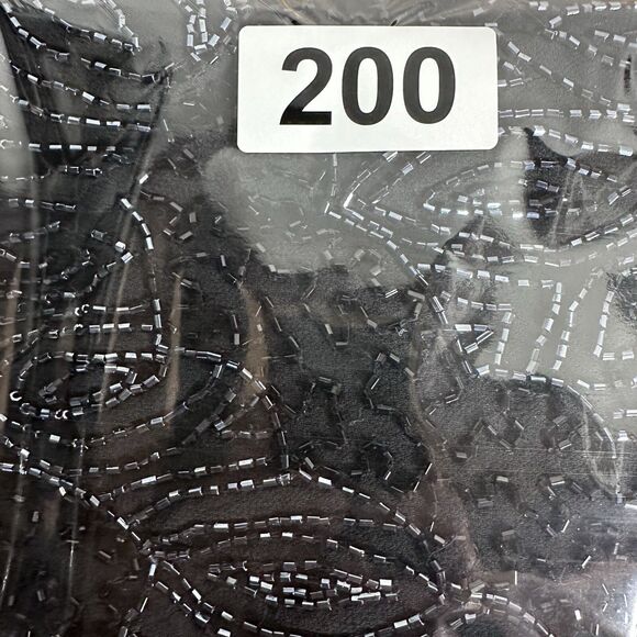 VTG Beaded Top Women's M Black Embellished Victorian Gothic Whimsigoth Tank - Picture 8 of 8